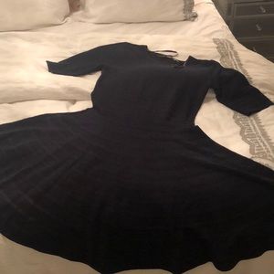 Navy blue Ivanka Trump knitted dress